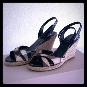 Burberry espadrille wedges